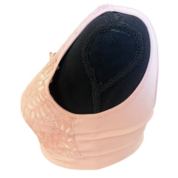 Breezies Large whisper pink lace seamless cami bra pretty in pink - Picture 2 of 5